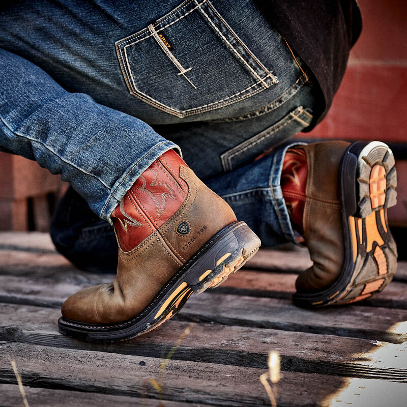 Ariat WorkHog Wide Square Toe Steel Toe Work Boot 10006961