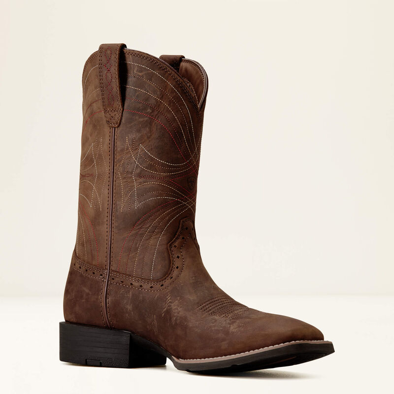 Ariat Men's Sport Wide Square Toe Cowboy Boot, 10010963