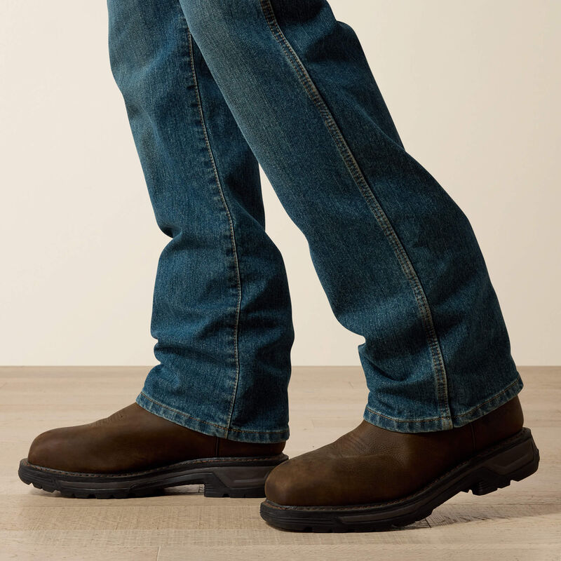 Ariat Mens Rebar M4 Relaxed DuraStretch Basic Boot Cut Jean, 10016221