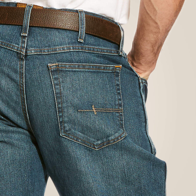 Ariat Mens Rebar M4 Relaxed DuraStretch Basic Boot Cut Jean, 10016221