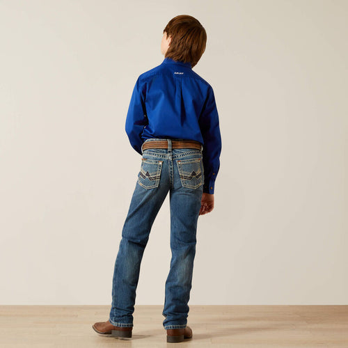 Ariat Boys B5 Slim Charger Stackable Straight Leg Jean, 10018347