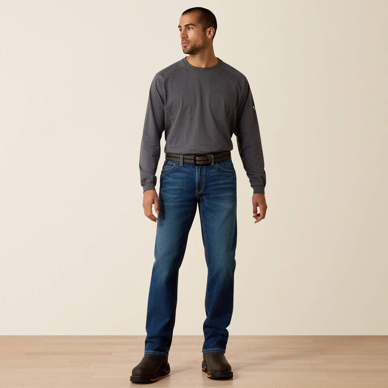 Ariat FR M4 Relaxed Basic Boot Cut Jean, Alloy 10020812