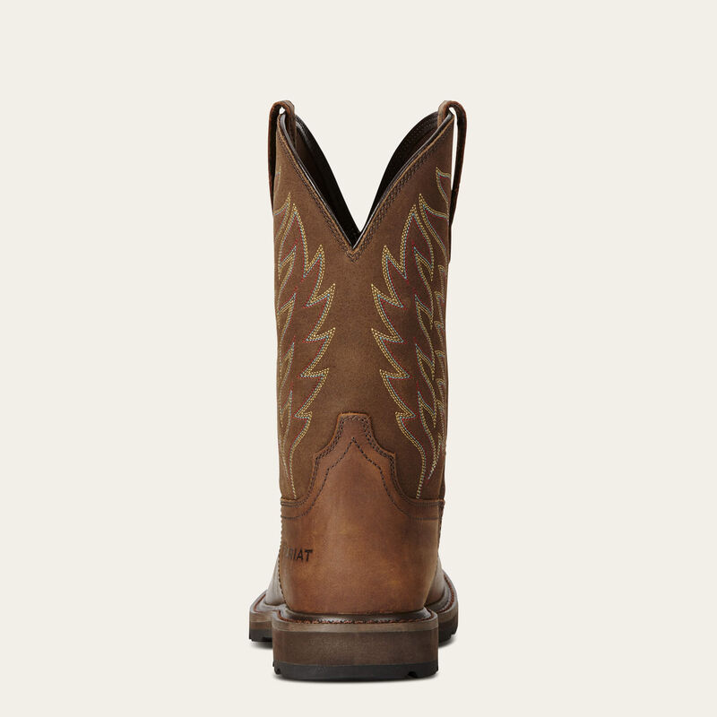 Ariat Men's Groundbreaker Wide Square Toe Steel Toe Work Boot, 10021108