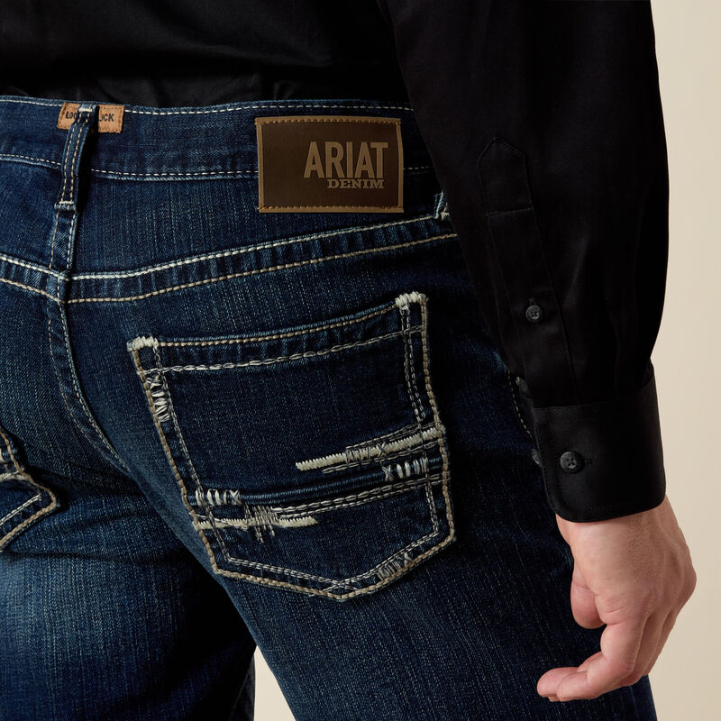 Ariat Men's M4 Low Rise Stretch Adkins Boot Cut Jean, 10021767