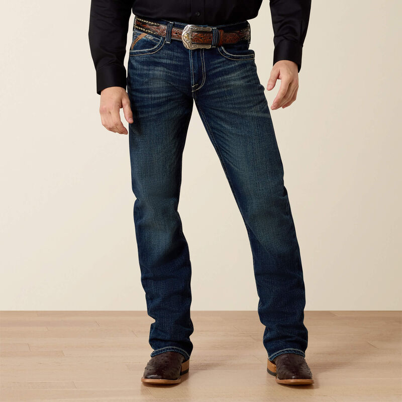 Ariat Men's M4 Low Rise Stretch Adkins Boot Cut Jean, 10021767