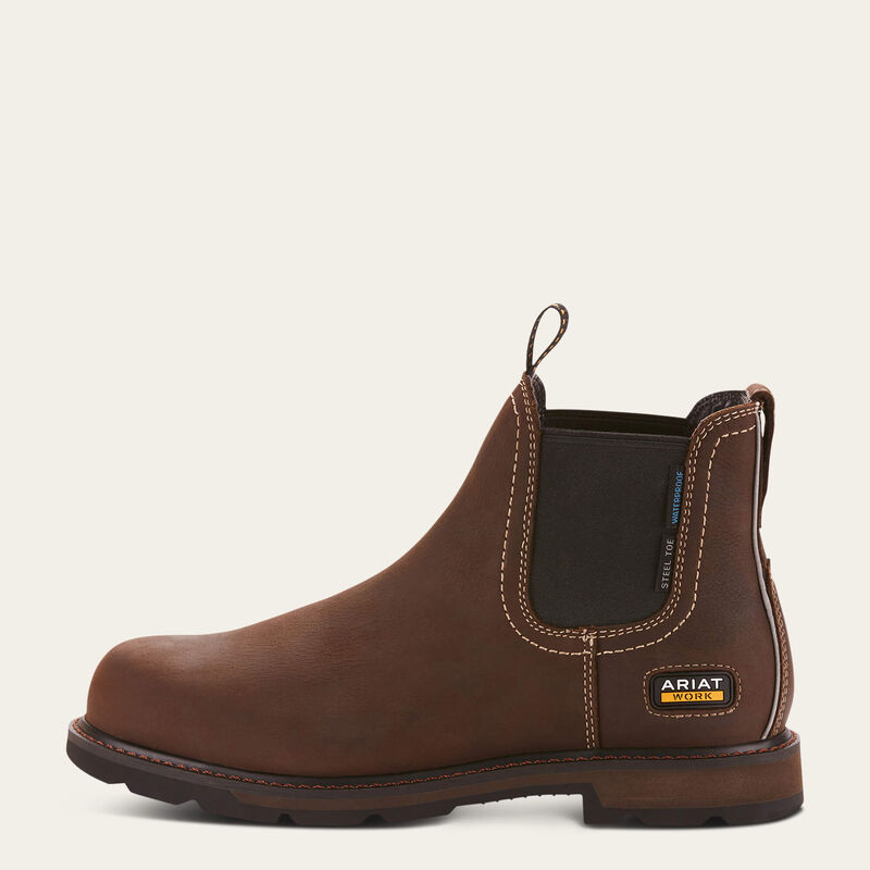 Ariat Groundbreaker Chelsea Waterproof Steel Toe Work Boot 10024983