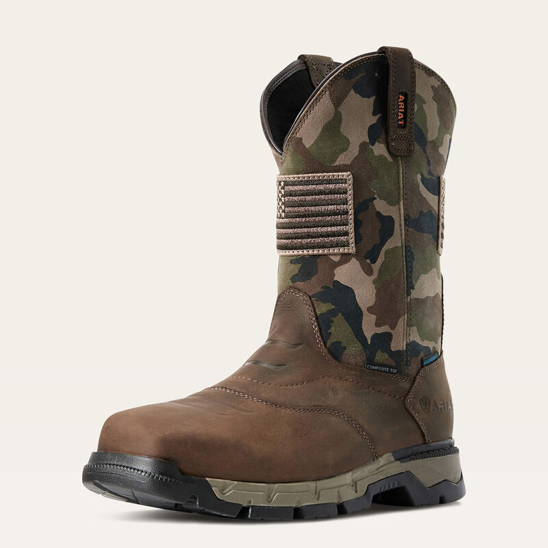 Ariat Rebar Flex Patriot Waterproof Composite Toe Work Boot, 10029518