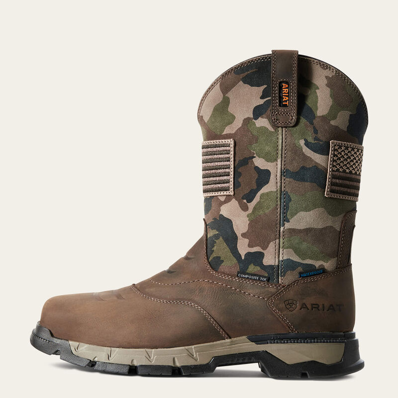 Ariat Rebar Flex Patriot Waterproof Composite Toe Work Boot, 10029518