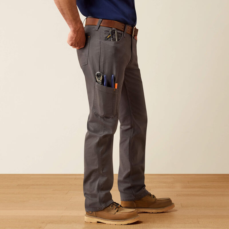 Ariat Mens Rebar M4 Low Rise DuraStretch Made Tough Stackable Straight Leg Pant, 10030250