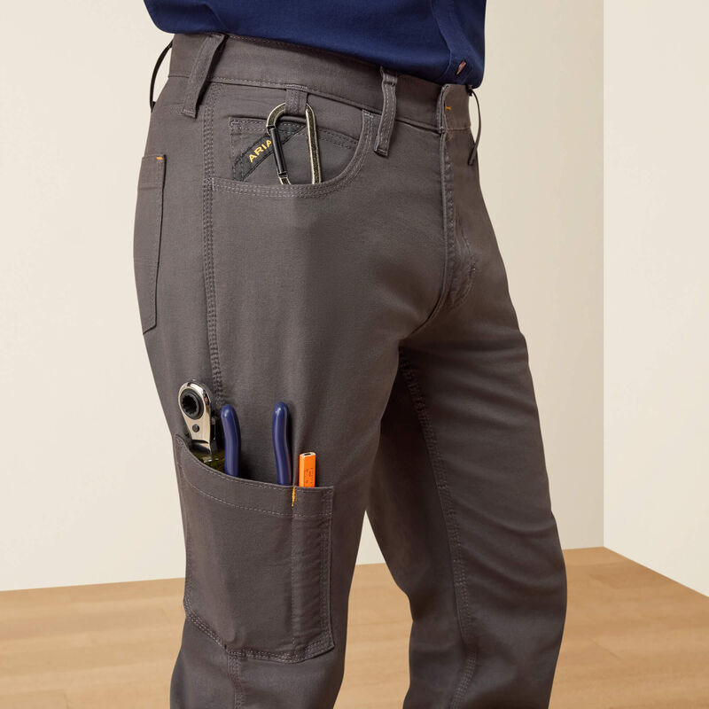Ariat Mens Rebar M4 Low Rise DuraStretch Made Tough Stackable Straight Leg Pant, 10030250