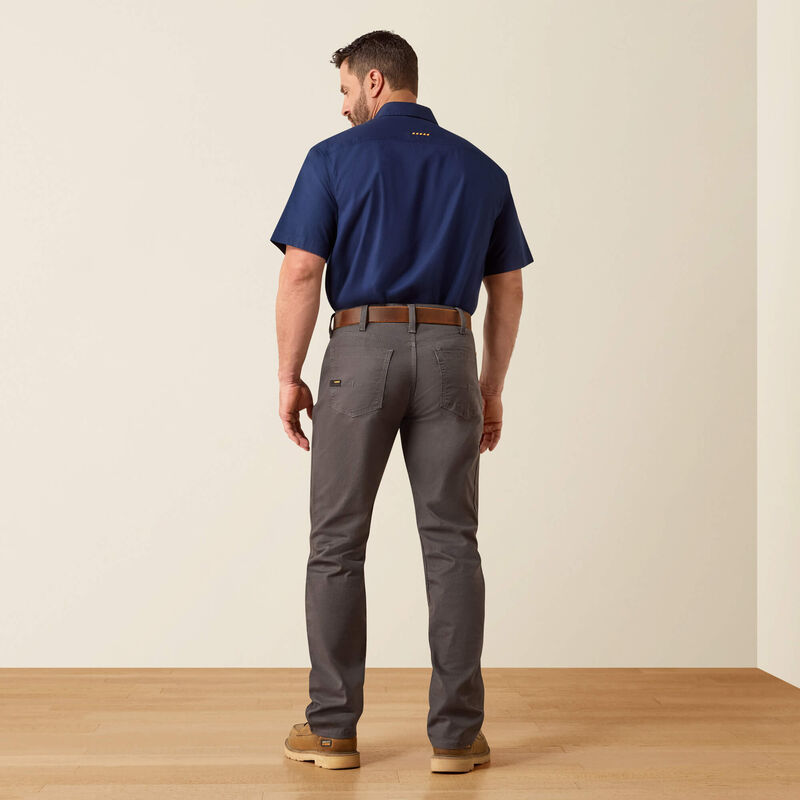 Ariat Mens Rebar M4 Low Rise DuraStretch Made Tough Stackable Straight Leg Pant, 10030250