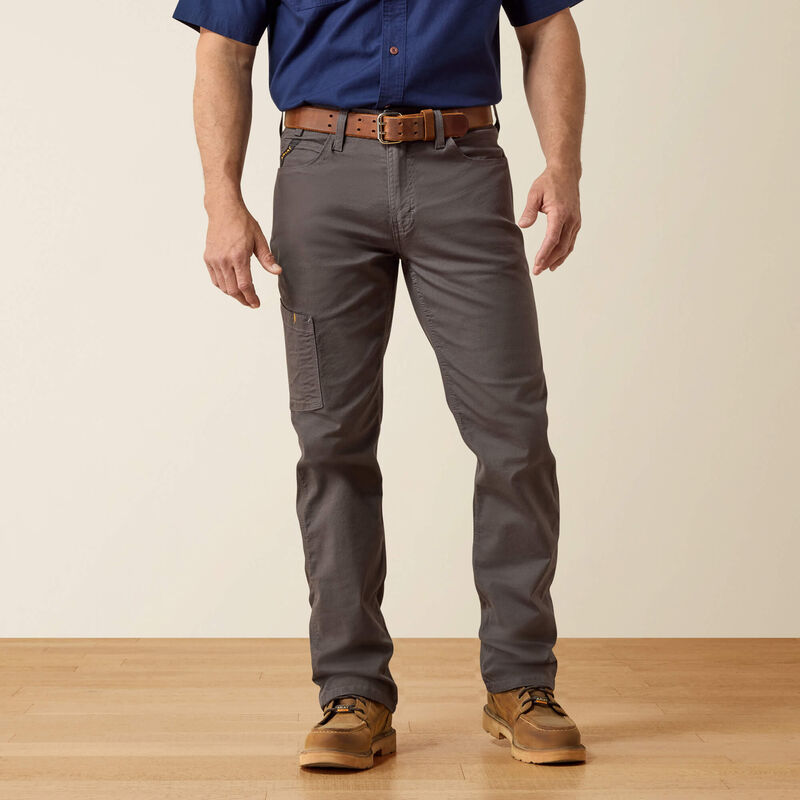 Ariat Mens Rebar M4 Low Rise DuraStretch Made Tough Stackable Straight Leg Pant, 10030250
