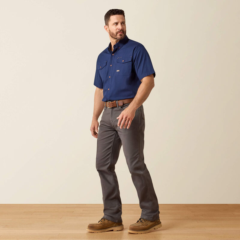Ariat Mens Rebar M4 Low Rise DuraStretch Made Tough Stackable Straight Leg Pant, 10030250