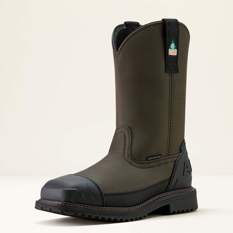 Ariat RigTEK Wildcat Pull-On CSA Waterproof Wide Square Toe Composite Toe Work Boot 10035929