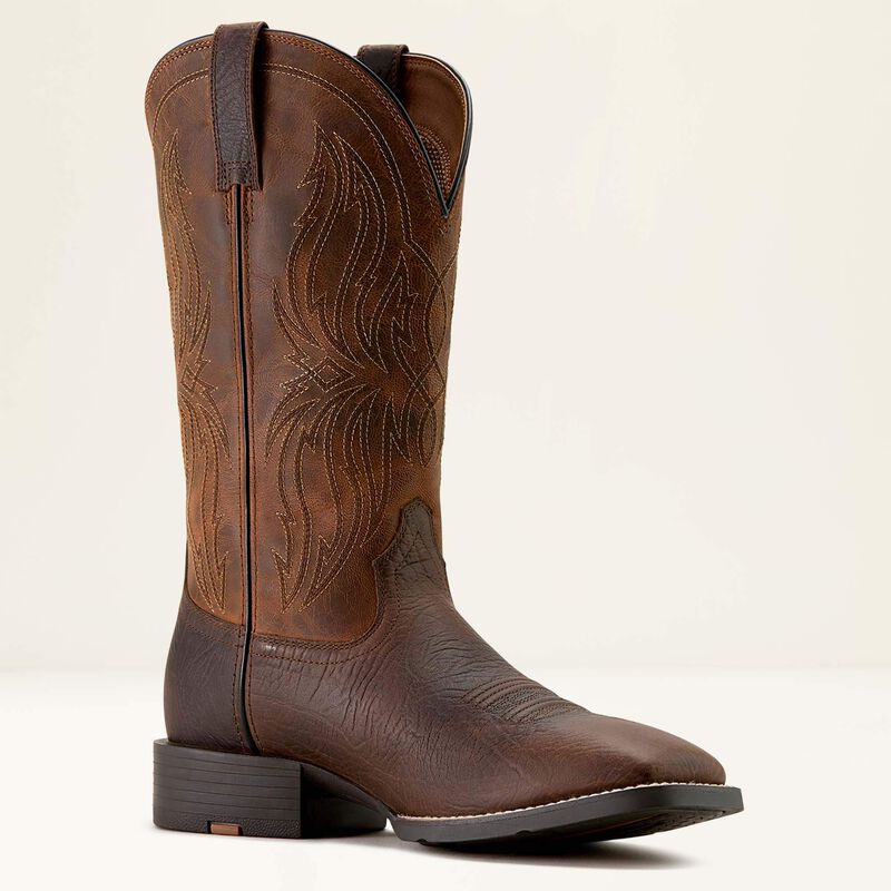 Ariat Men's Sport Rustler Wide Square Toe Cowboy Boot, 10063985