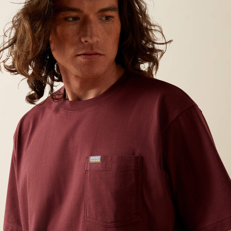 Ariat Men's Rebar Cotton Strong Standard Pocket T-Shirt, 10062400