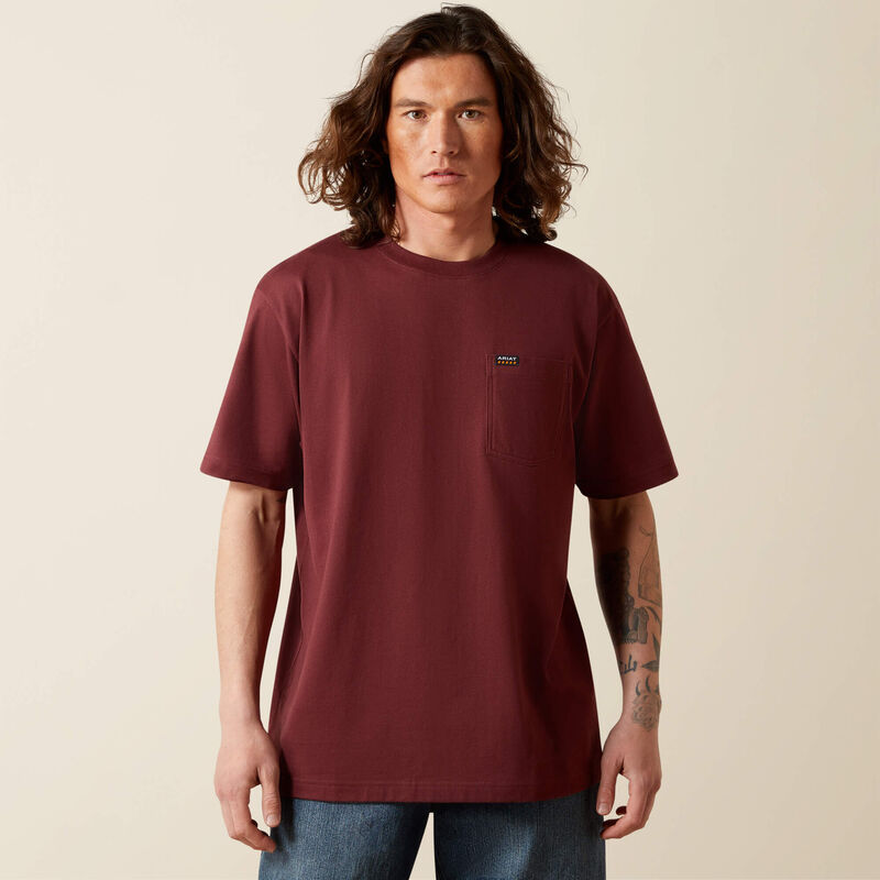 Ariat Men's Rebar Cotton Strong Standard Pocket T-Shirt, 10062400