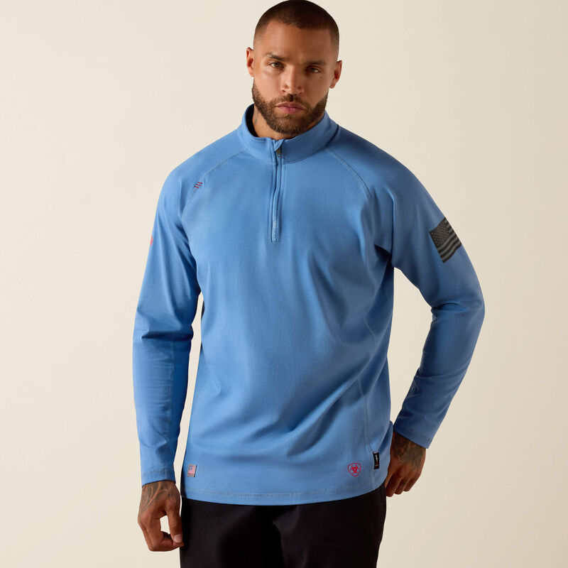 Ariat FR Combat Stretch Patriot 1/4 Zip Work Shirt 10071563
