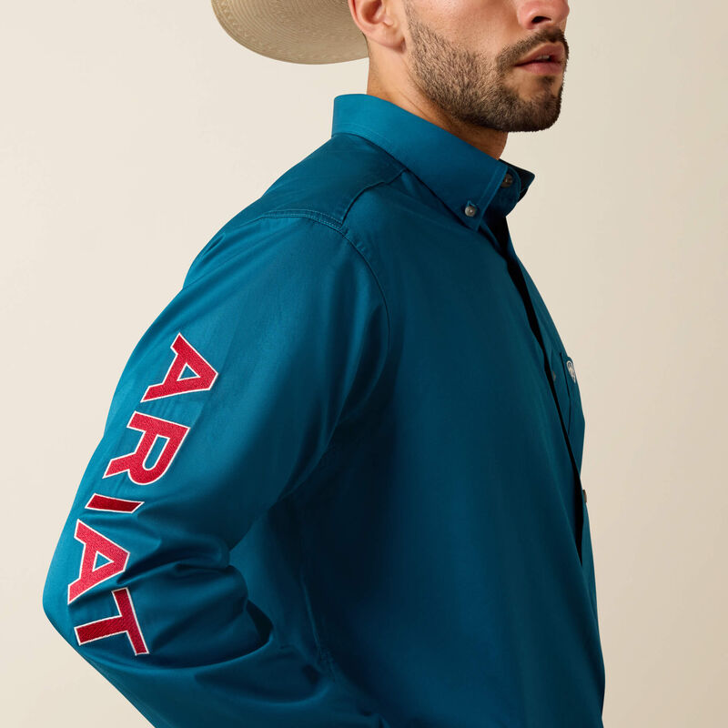 Ariat Men's Team Logo Lightweight Twill Classic Fit Shirt, 10071684