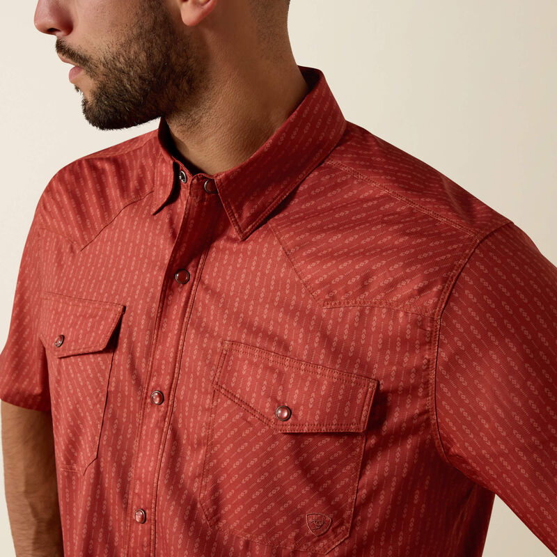 Ariat Men's Printed VentTEK Western Fitted Snap Shirt, 10073421