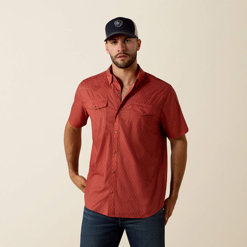 Ariat Men's Printed VentTEK Western Fitted Snap Shirt, 10073421