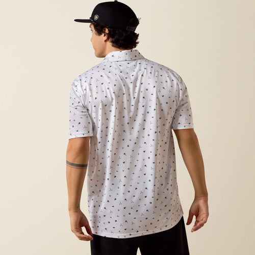 Ariat Men's All Over Print Polo, 10073470