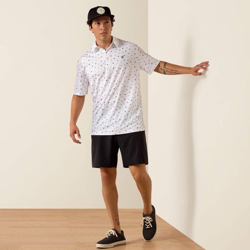 Ariat Men's All Over Print Polo, 10073470