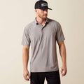 Ariat Men's Charger 2.0 Fitted Polo, Sky Rocket 10073474
