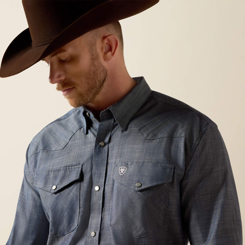Ariat Men's Wrinkle Free Refined Slub Classic Fit Shirt, 10073488