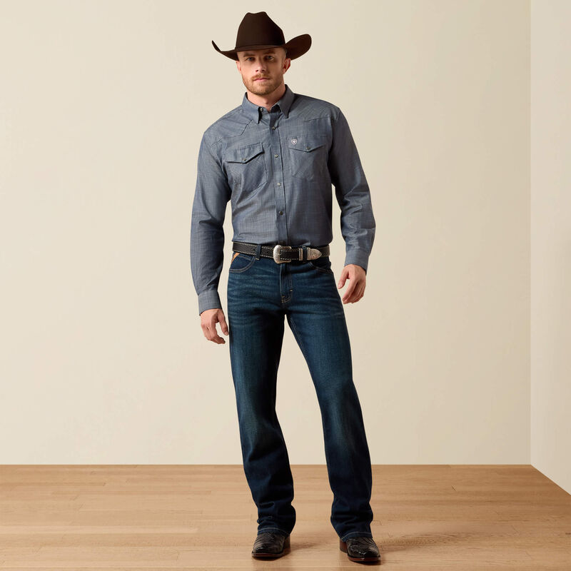 Ariat Men's Wrinkle Free Refined Slub Classic Fit Shirt, 10073488