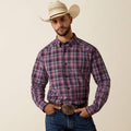 Ariat Men's Pro Series Blaze Classic Fit Shirt, Evening Blue Plaid 10073563
