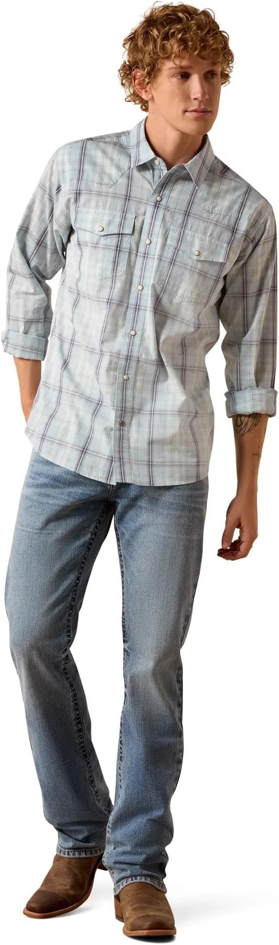 Ariat Men's Retro Fitted Snap Shirt, 10073579