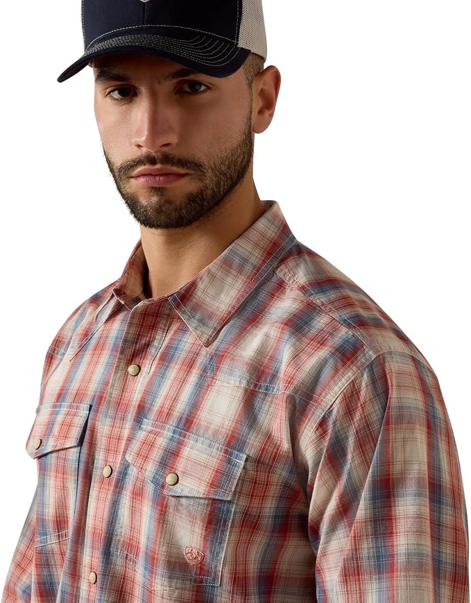 Ariat Men's Retro Hodge Fitted Snap Shirt, 10073580