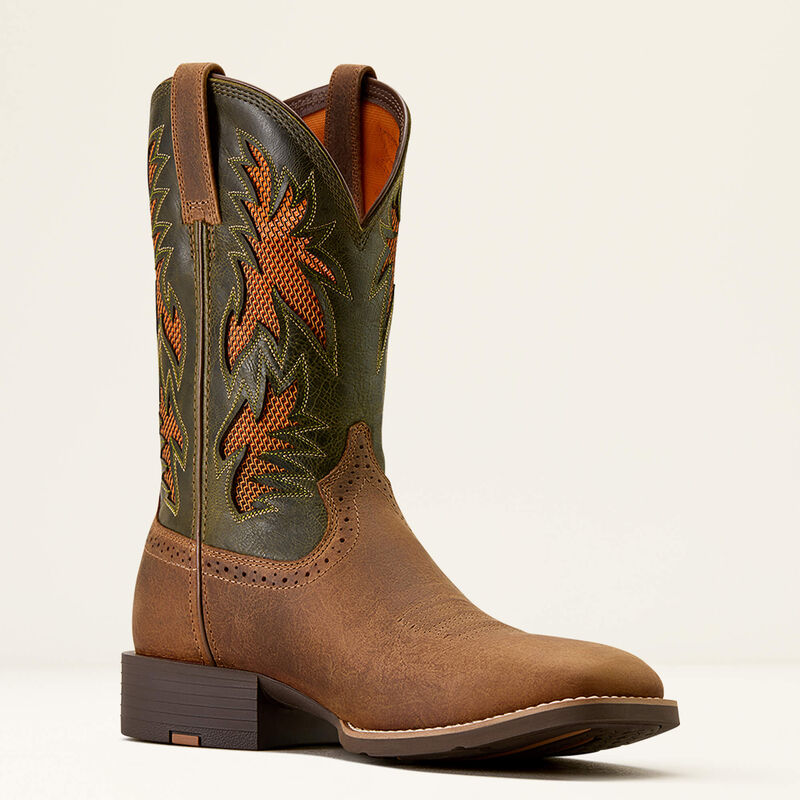 Ariat Men's Sport Cool VentTEK Wide Square Toe Cowboy Boot, 10074161