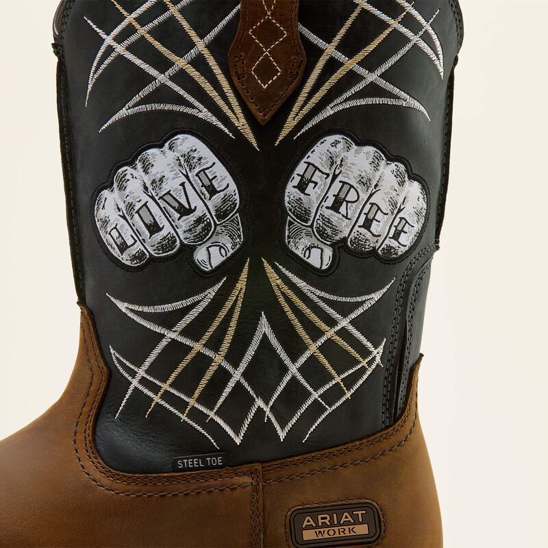 Ariat Activator Live Free Wide Square Toe Steel Toe Work Boot 10074288