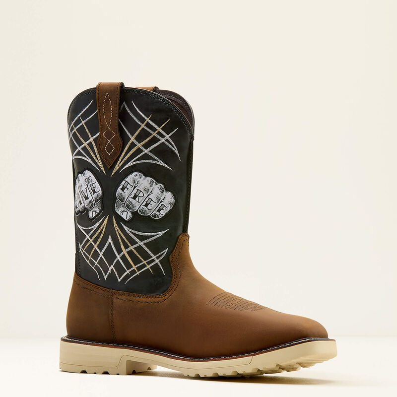 Ariat Activator Live Free Wide Square Toe Steel Toe Work Boot 10074288