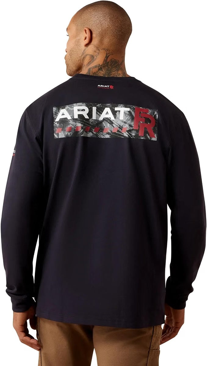Ariat Men's Fr Air Graphic Logo Long Sleeve T-Shirt, 10079147