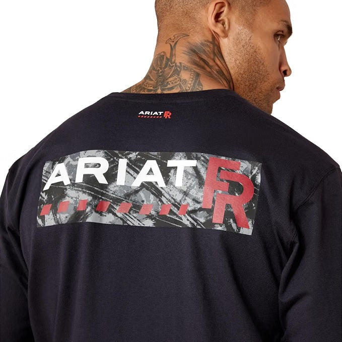 Ariat Men's Fr Air Graphic Logo Long Sleeve T-Shirt, 10079147