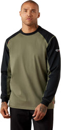 Ariat Men's Fr Colorblock Baseball Long Sleeve T-Shirt, 10079241