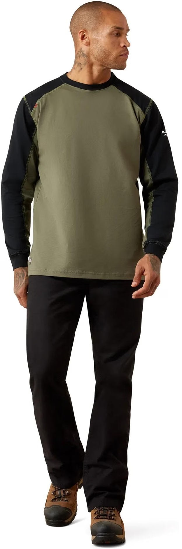 Ariat Men's Fr Colorblock Baseball Long Sleeve T-Shirt, 10079241