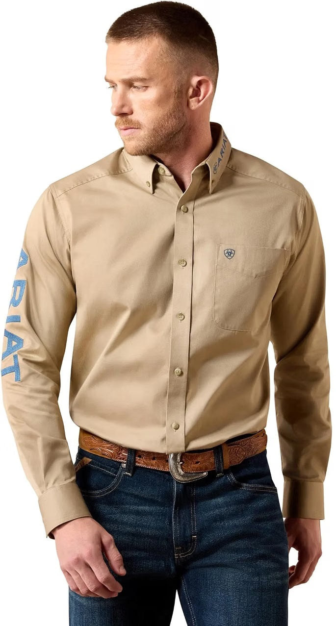 Ariat Men's Team Logo Twill Classic Fit Shirt, 10079478