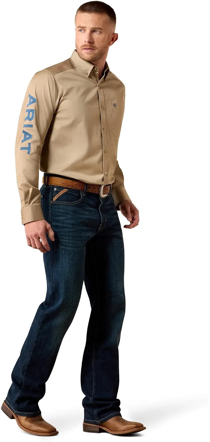 Ariat Men's Team Logo Twill Classic Fit Shirt, 10079478