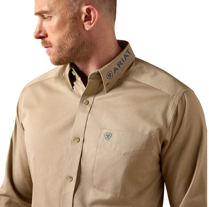 Ariat Men's Team Logo Twill Classic Fit Shirt, 10079478