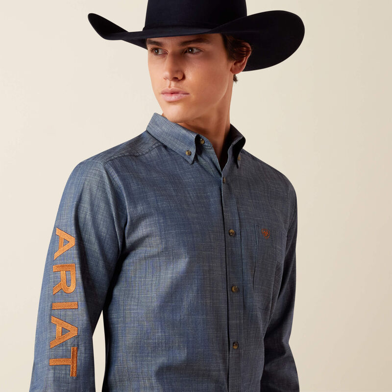 Ariat Men's Team Logo Twill Fitted Shirt, 10079641
