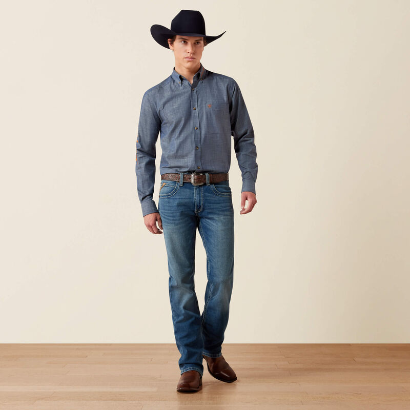 Ariat Men's Team Logo Twill Fitted Shirt, 10079641