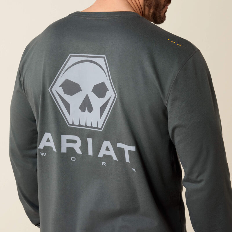 Ariat Men's Rebar Workman Bolt Skull T-Shirt, 10079774