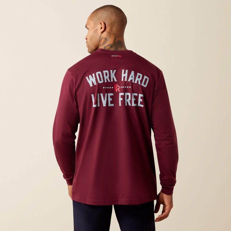 Ariat FR Work Hard Live Free T-Shirt, 10079791
