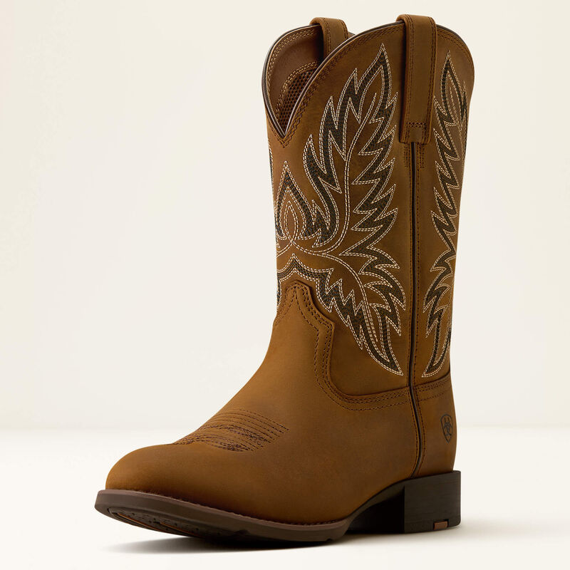 Ariat Men's Sport Stockman U Toe Cowboy Boot, 10080534