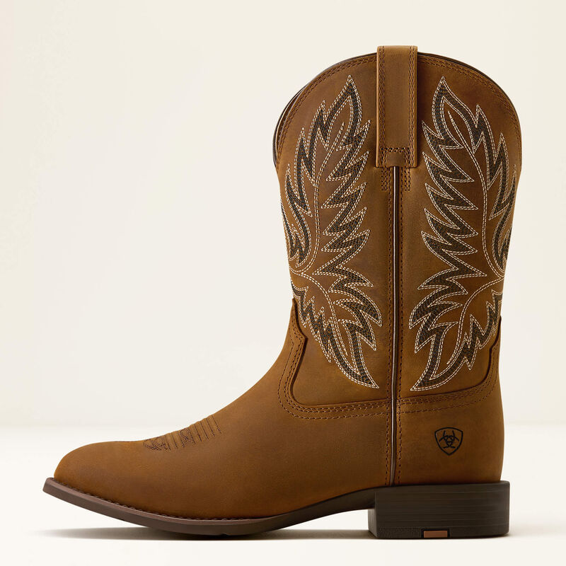 Ariat Men's Sport Stockman U Toe Cowboy Boot, 10080534