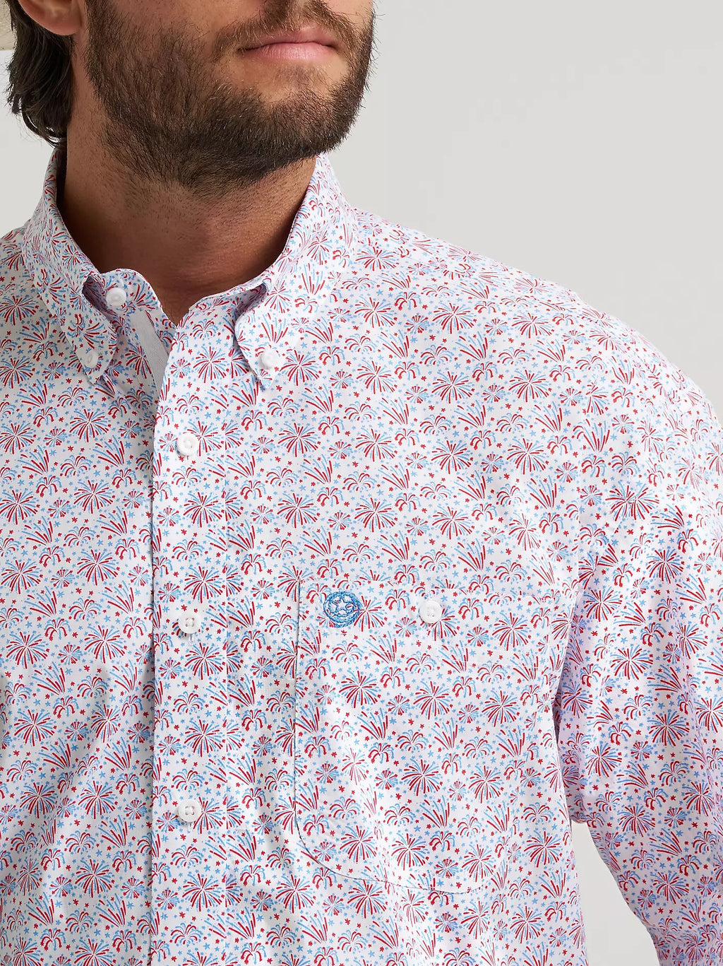 Wrangler® George Strait™ Short Sleeve One Pocket Button Down Shirt, 2379061